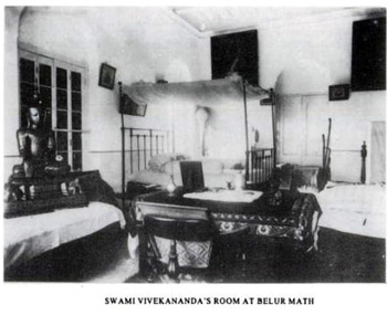vivekananda's room at belur math