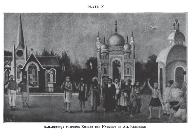 Sri Ramakrishna teaching Keshab Chandra Sen