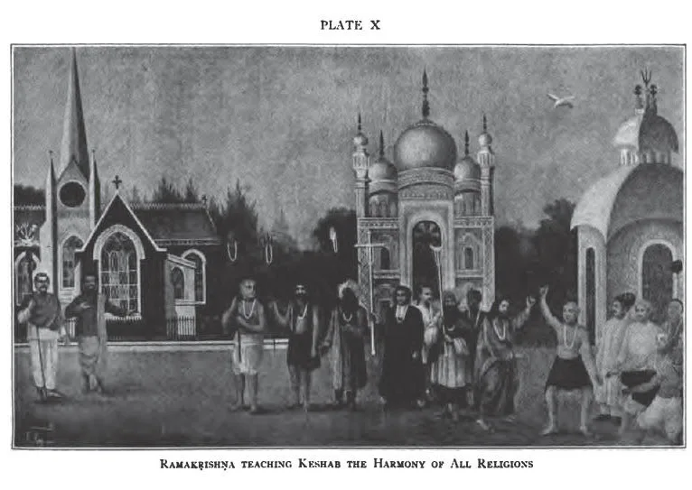 Sri Ramakrishna teaching Keshab Chandra Sen