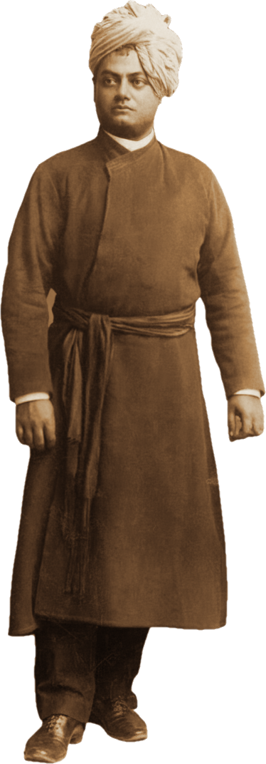 Swami Vivekananda, colorized portrait, Chicago 1893